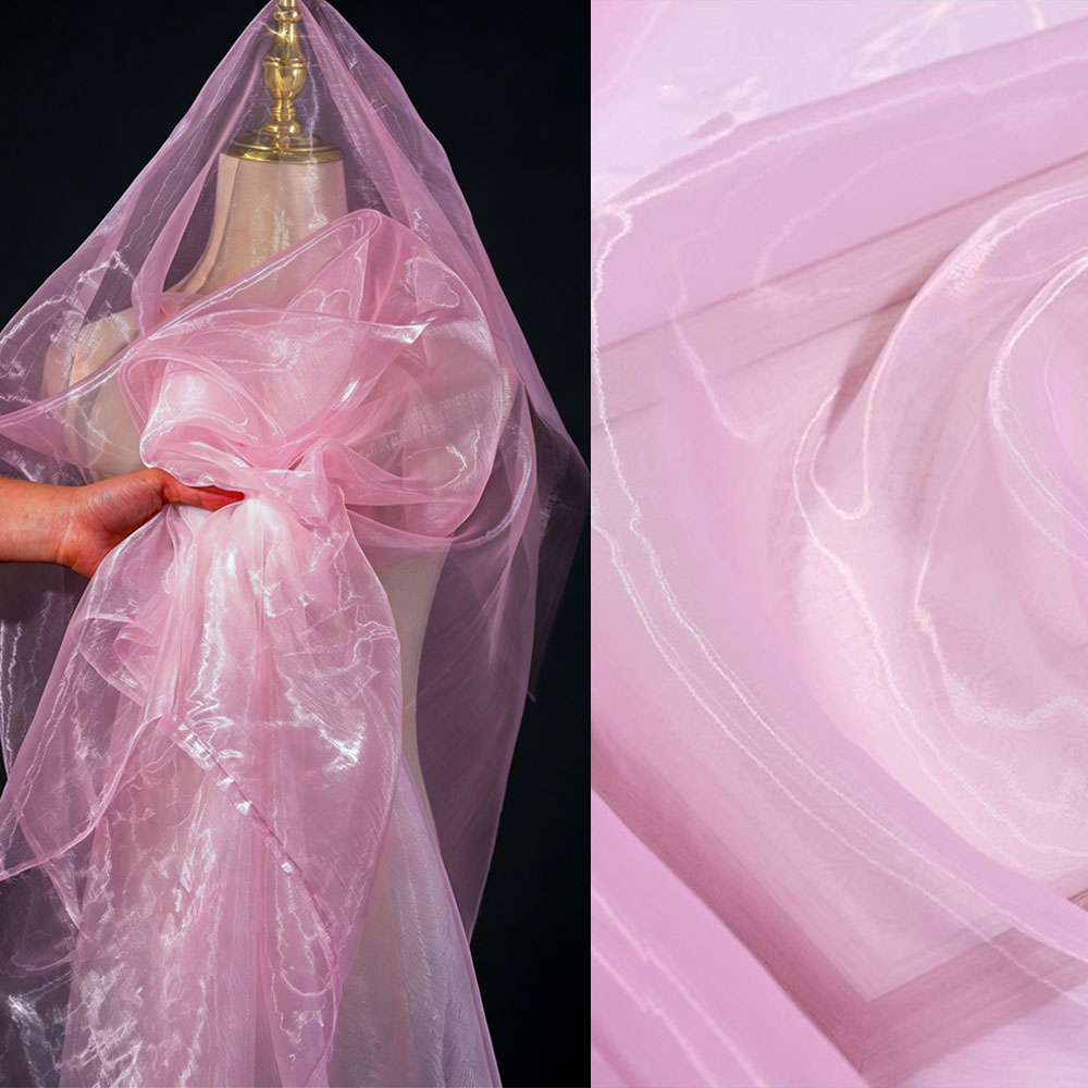 Home Textiles And Decor - Tela de Organza Transparente de 100x150cm,