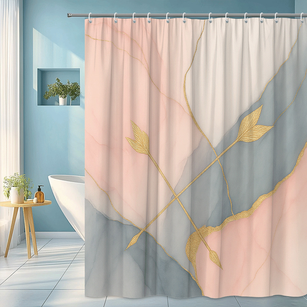 Home Textiles Luxury Curtains - Cortina de Ducha Moderna con Estampado