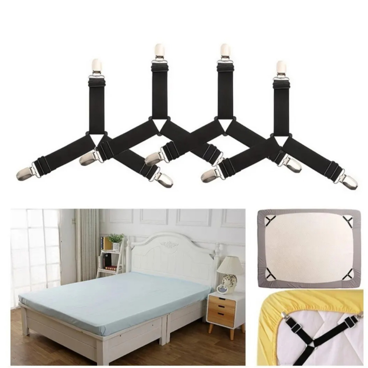 Clips ajustables para sujetar  - Fitted Sheet Deep reseña y precio
