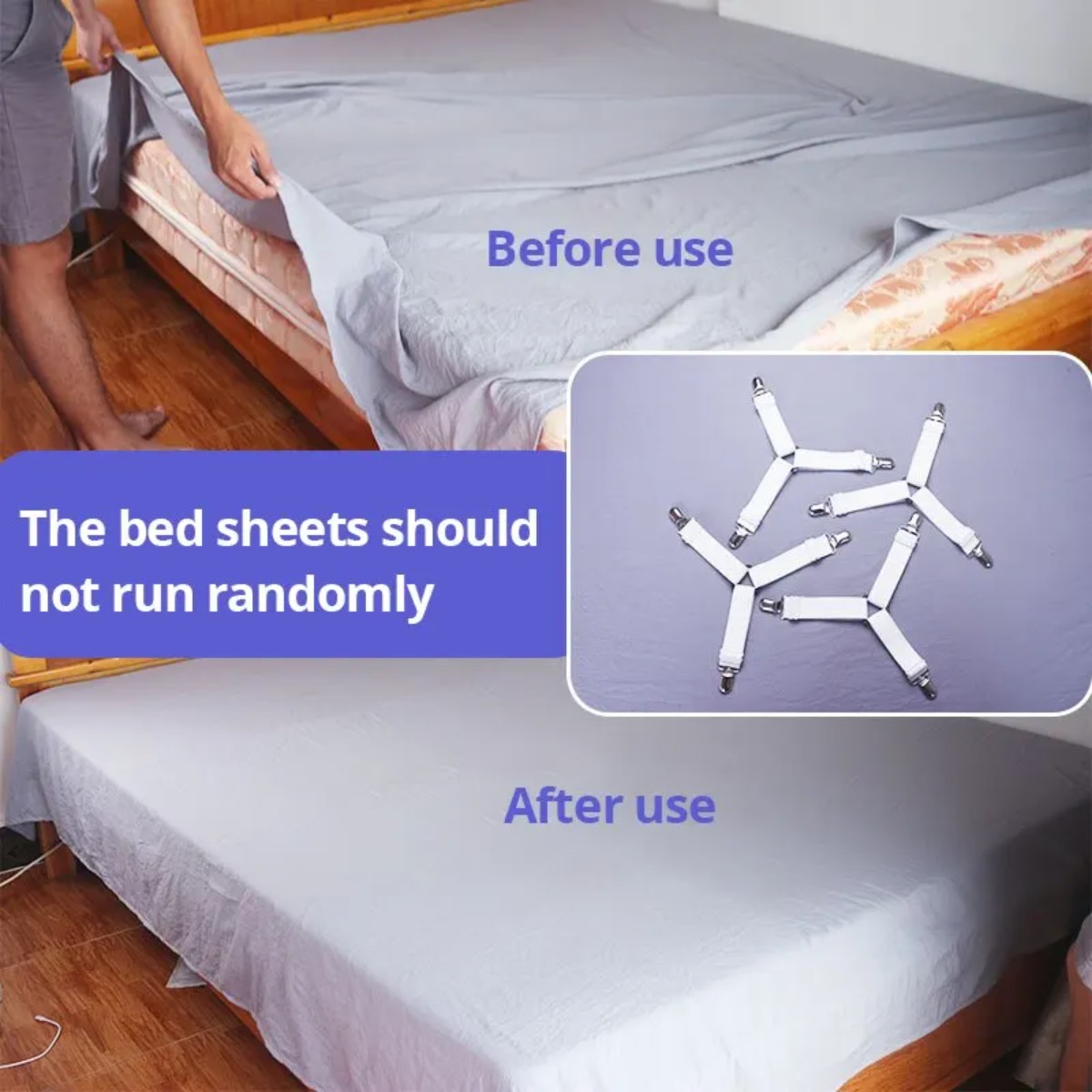 Clips ajustables para sujetar  - Fitted Sheet Deep reseña y precio