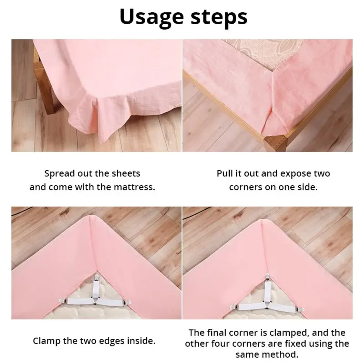 Sujetadores de sábanas de 4-8  - Fitted Sheet Deep reseña y precio