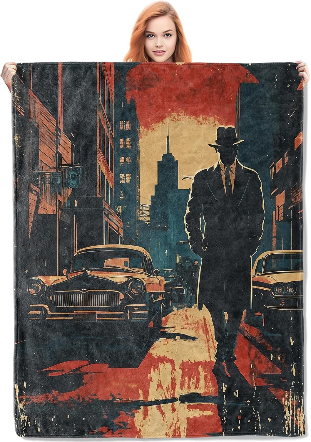 Manta de Detective Noir, regal - Home Textiles Usa reseña y precio