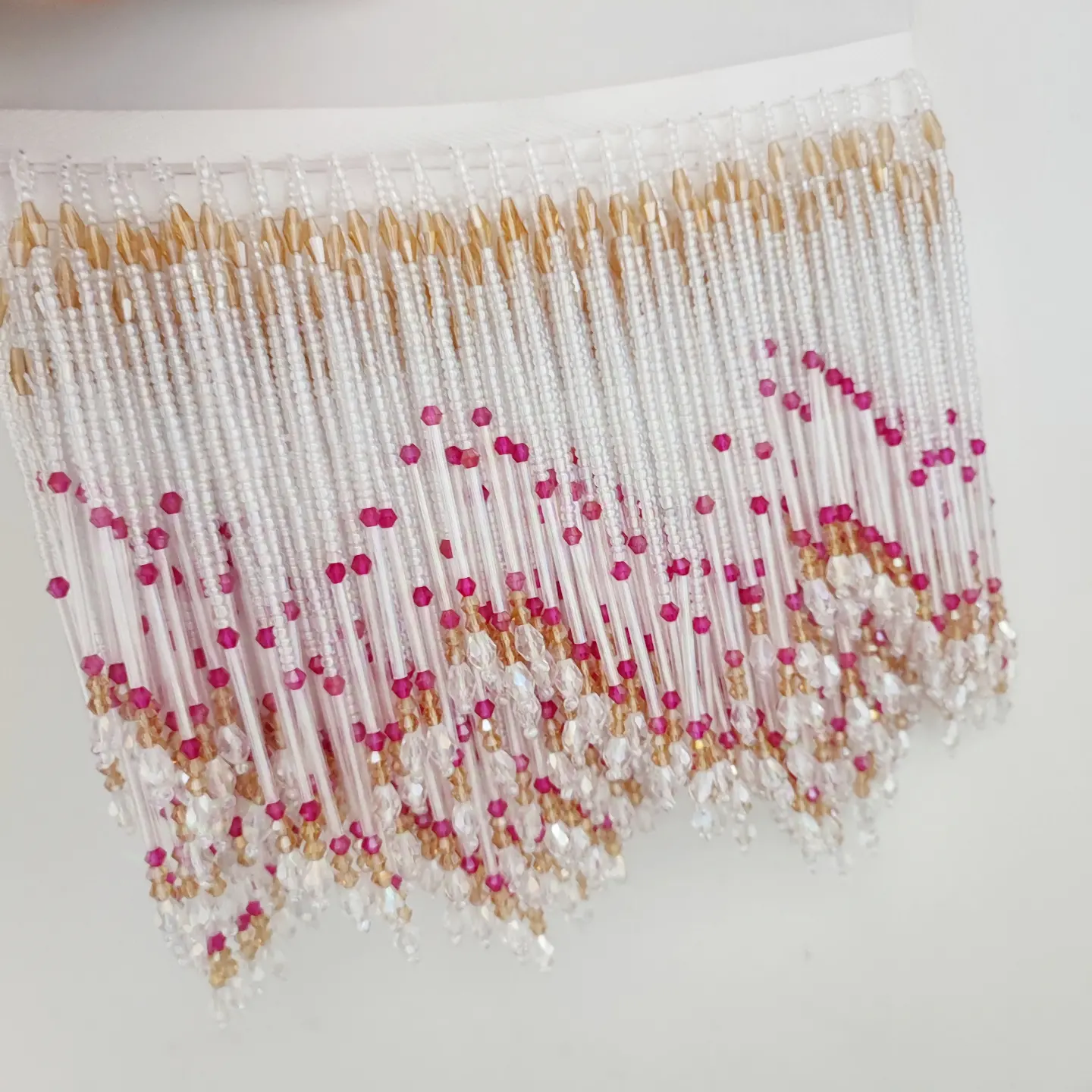 Adorno de flecos con cuentas h - Home Textiles Luxury Curtains reseña y precio